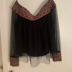 OFF SHOULDER ALICE AND OLIVIA TOP